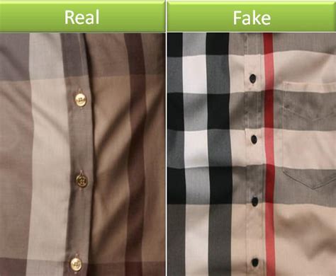 burberry button down real vs fake